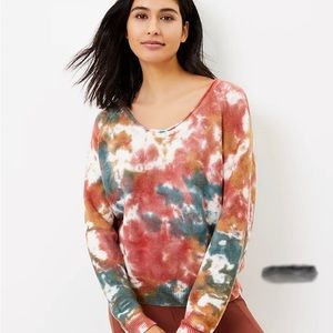 Lou & Grey Multicolor Tie-Dye Sweater